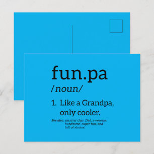 Funpa Like A Grandpa Only Cooler Postcard