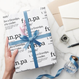 Funpa Like A Grandpa Only Cooler Wrapping Paper