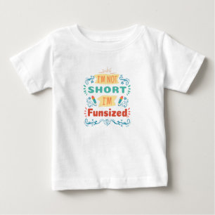 Funsized Adorable Design Yellow Blue Red Baby T-Shirt