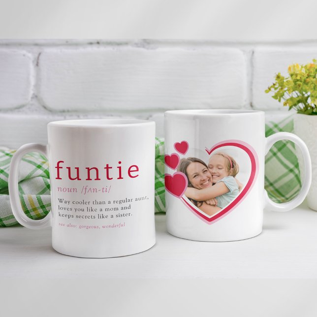 Funtie Definition Heart Photo Auntie Coffee Mug (Creator Uploaded)