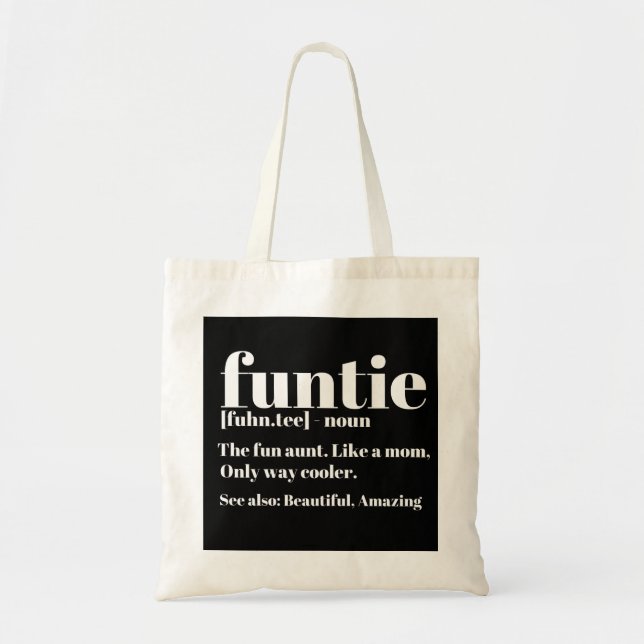 Funtie Definition Tote Bag (Front)