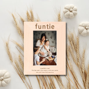 Funtie Funny Aunt Custom Definition Etched Frames