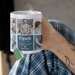 Funtie Photo Collage Definition Cute Modern Uncle Coffee Mug<br><div class="desc">Create your own photo collage coffee mug for a fun uncle- FUNCLE! Simply upload 9 of your favourite pictures and customise text.</div>