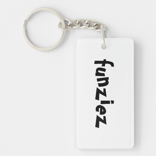 "Funziez" Slang Phrase Key Ring (Front)