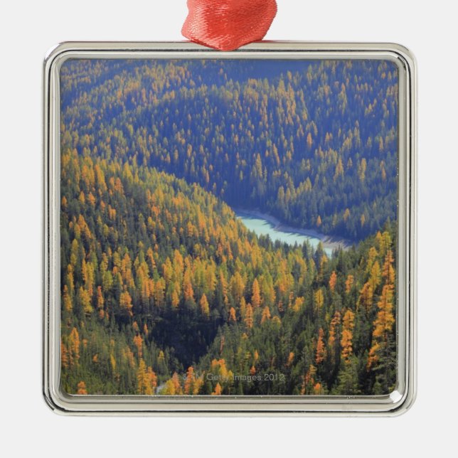 Fuorn Pass 2 Metal Tree Decoration (Front)