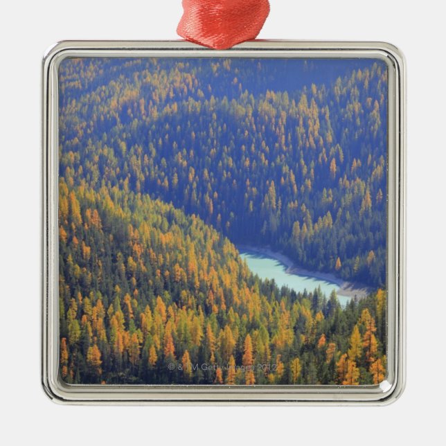 Fuorn Pass Metal Tree Decoration (Front)