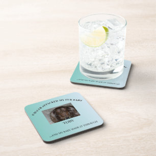 Fur Baby Cancer Survivor Hope Design Coaster