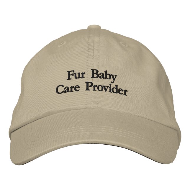 Fur Baby Care Provider Embroidered Hat (Front)