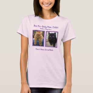 Fur Baby Mother's Day Personalise Photo Template T-Shirt