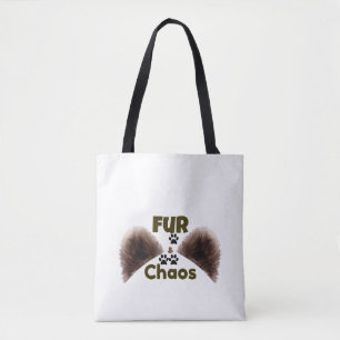 Fur & Chaos Funny Pet Lover Tote Bag