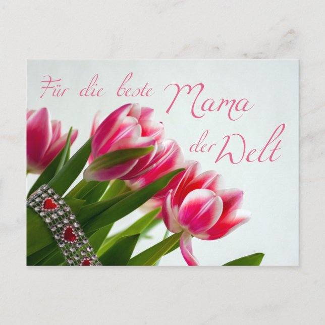 Für die beste Mama der Welt Postcard (Front)