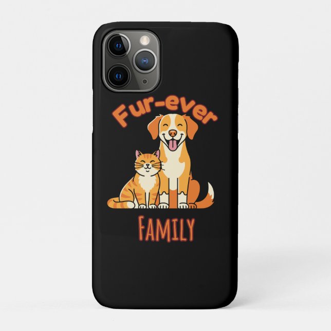 Fur‑ever Family – Cute Cat & Dog for Pet Parents Case-Mate iPhone Case (Back)