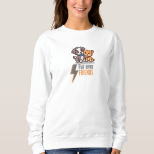 Fur-ever Friends – Cute Dog & Cat Besties Tee