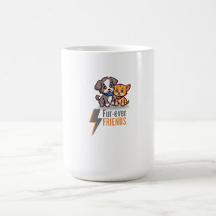 Fur-ever Friends – Cute Dog & Cat Besties Tee Coffee Mug