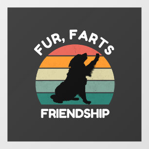 Fur, Farts, Friendship - Funny Dog Lover Retro