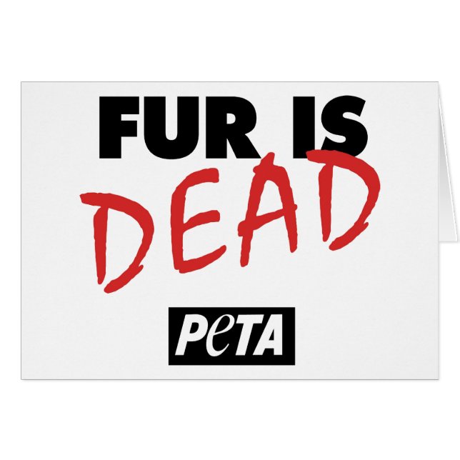Fur Is Dead Card (Front Horizontal)