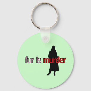 Fur is Murder Key Ring