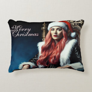 Fur & Leather Diva – Merry Christmas Decorative Cushion