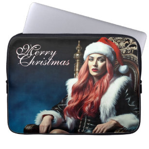 Fur & Leather Diva – Merry Christmas Laptop Sleeve