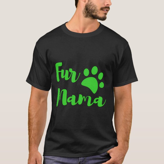 Fur Mama Animal Lovers Hoodie T-Shirt (Front)