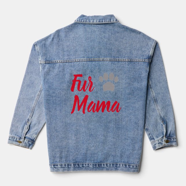 Fur Mama Denim Jacket (Back)