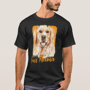 Fur Mama Golden Retriever Dog Paw Cute T-Shirt