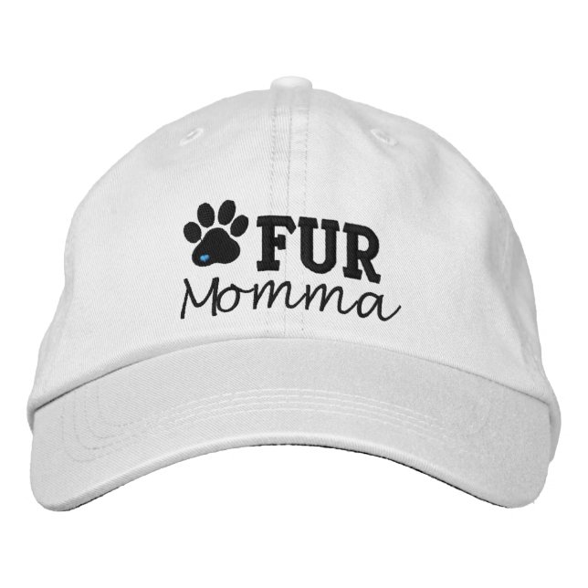 Fur Momma Hat with Paw Print (Front)