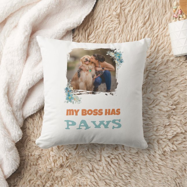 Fur Mum Dog Cat Cute Trendy Fun Throw Pillow (Blanket)