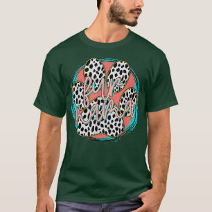 Fur Mum Leopard Dog Lover Cute Funny Pregnancy  T-Shirt