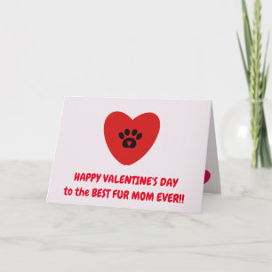 Fur Mum Valentine's Day Card