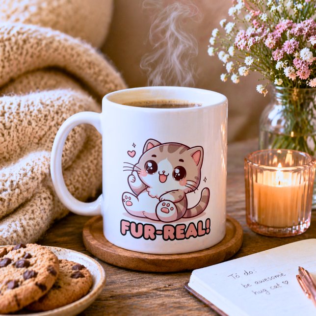Fur-Real Kawaii Kitten  Coffee Mug (Creator Uploaded)
