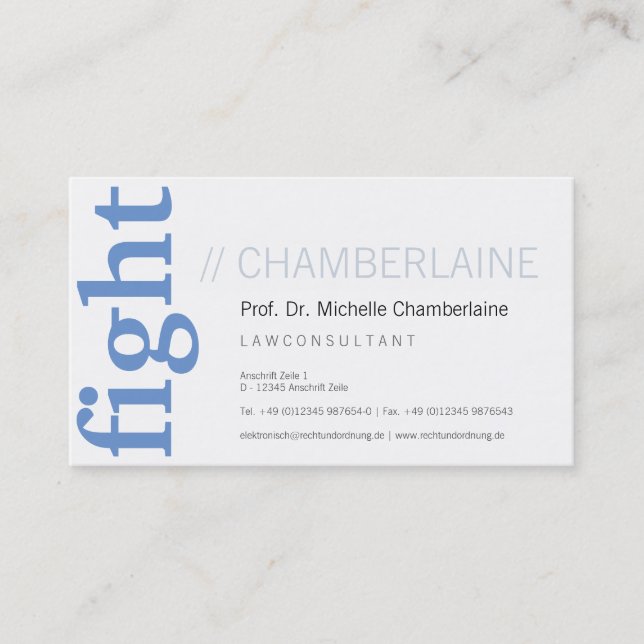 Für Rechtsanwälte Business Card (Front)