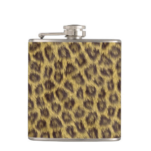 Fur texture hip flask