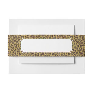 Fur texture invitation belly band