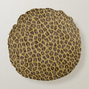 Fur texture round cushion