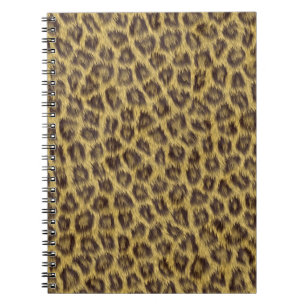 Fur texture spiral notebook