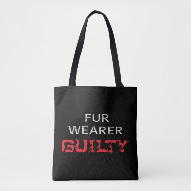 Fur wearer guilty tote bag (Front)