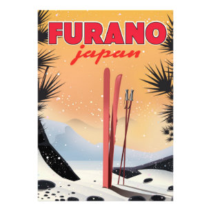 Furano Japanese travel poster. Photo Print