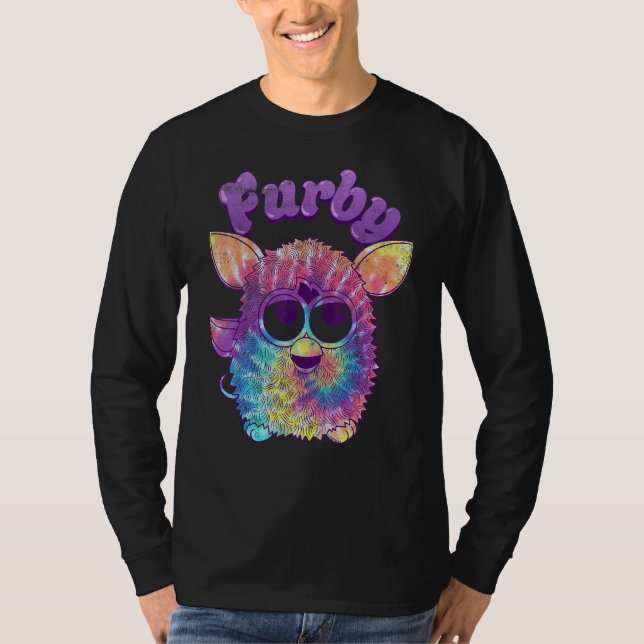 Furby Tie Dye Portrait T-Shirt (Front)