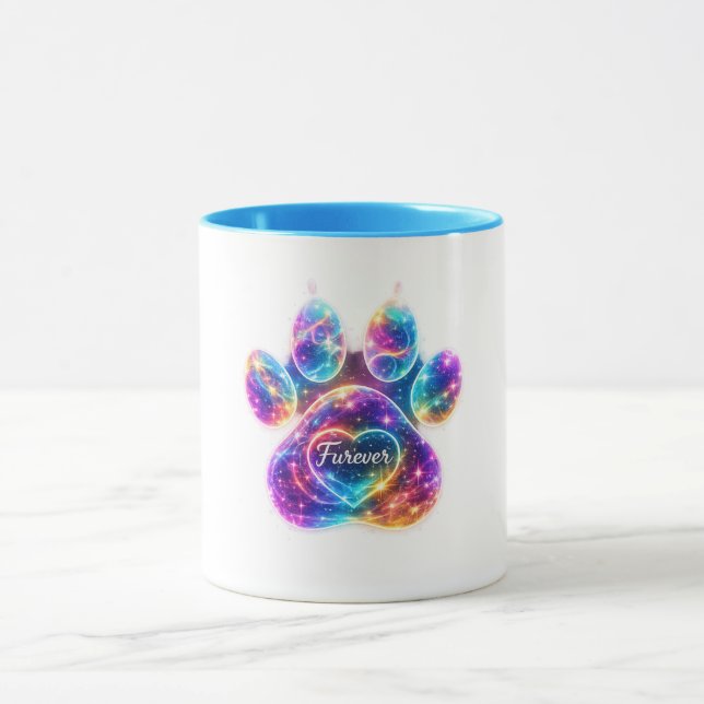 Furever  Memorial Pet Remembrance Gift  Mug (Center)