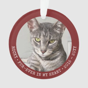 Furever Pet Memory Dog Cat Photo Personalised Ornament