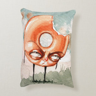 Furious Doughnut Decorative Cushion