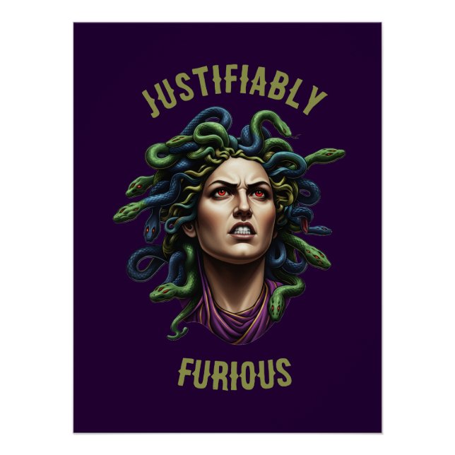 Furious Medusa Glossy Poster (Front)