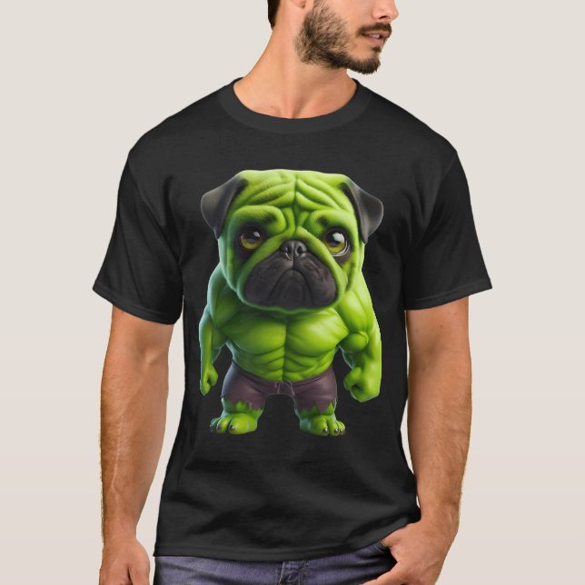 Furious Pug Hulk T-Shirt (Front)