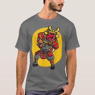 Furious Samurai Football Player  Men Women  T-Shirt