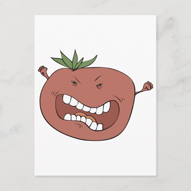 Furious tomato postcard (Front)