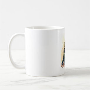 Furious Turtle Stomping Grapes. Coffee Mug