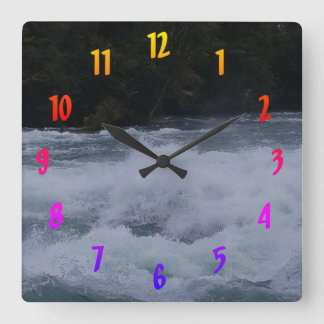 Furious Waters of the Niagara Square Wall Clock