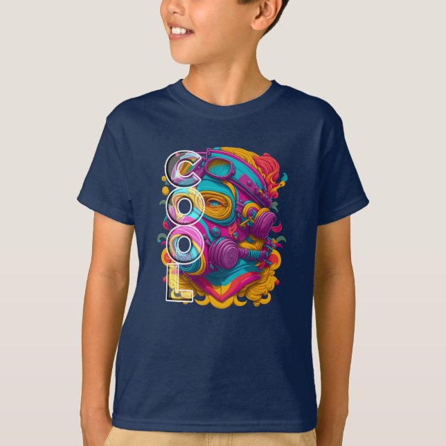 FURISTIC FIGURE WITH GAS MASK. T-Shirt (Front)