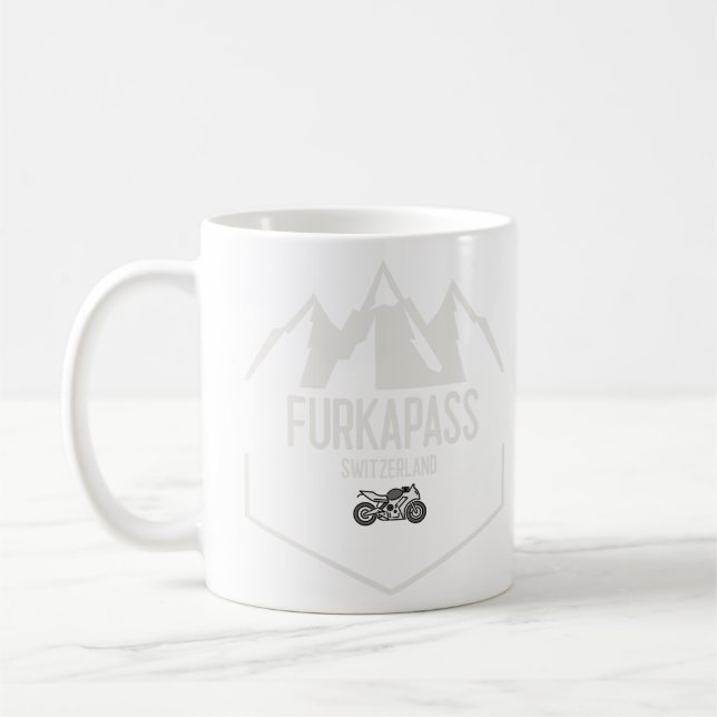 Furka Pass Switzerland Coffee Mug (Left)